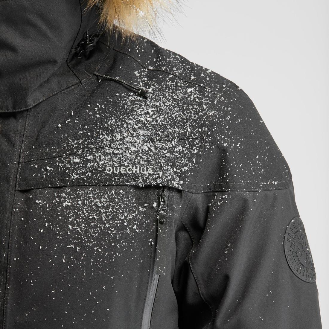 Men's Waterproof Hiking Parka - Sh500 Ultra-Warm -2, Black, , large image number 5