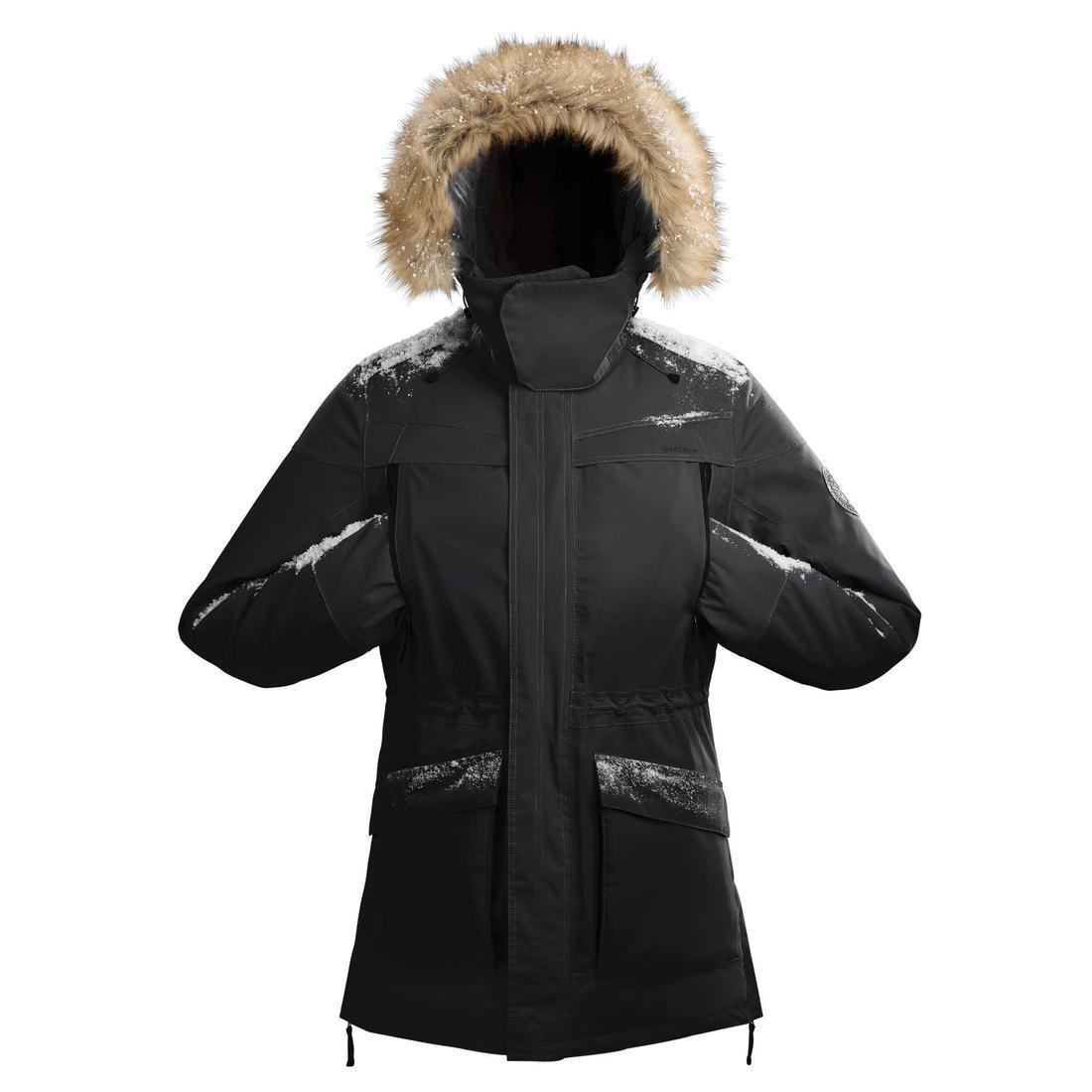Men's Waterproof Hiking Parka - Sh500 Ultra-Warm -2, Black, No Color, large image number 6