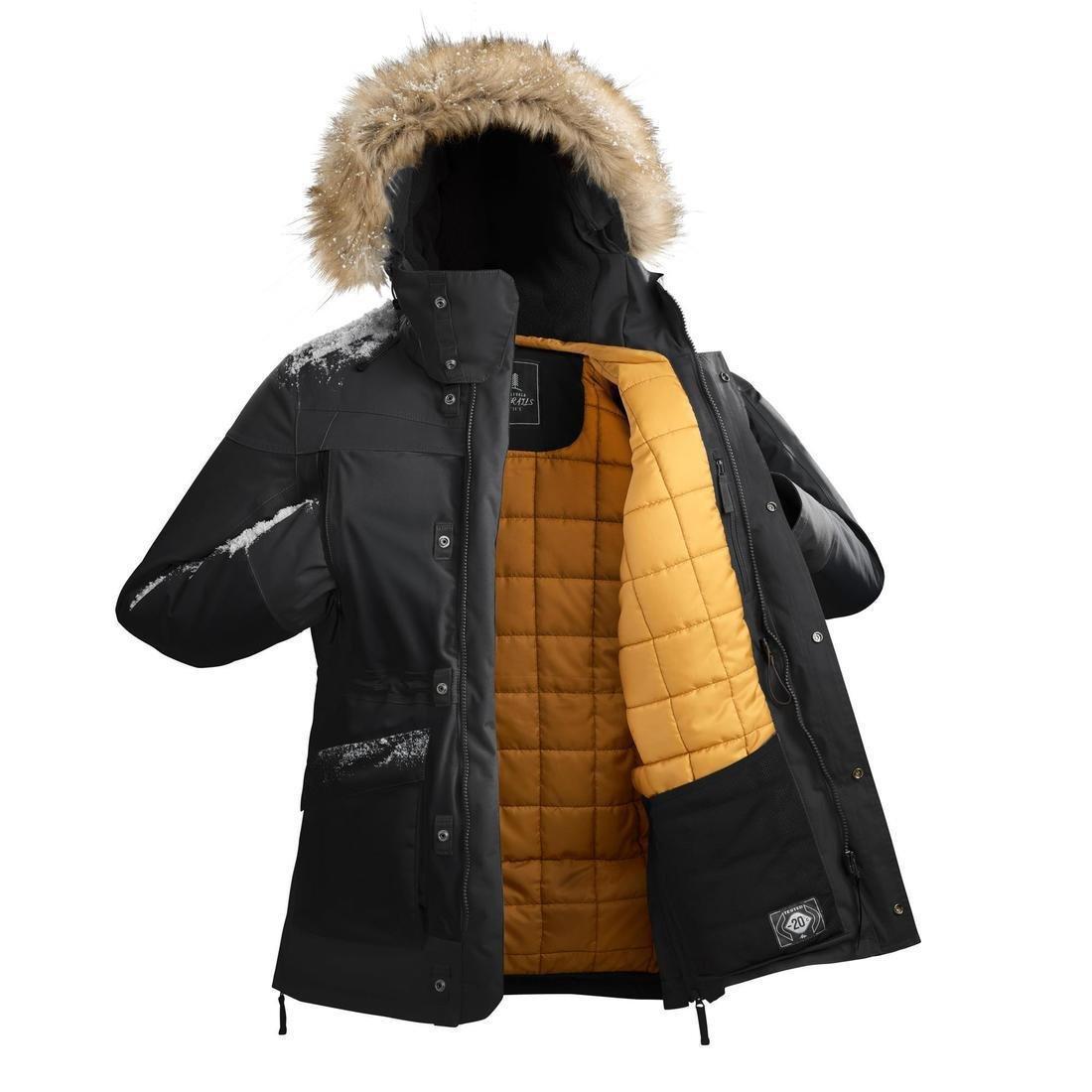 Men's Waterproof Hiking Parka - Sh500 Ultra-Warm -2, Black, , large image number 7