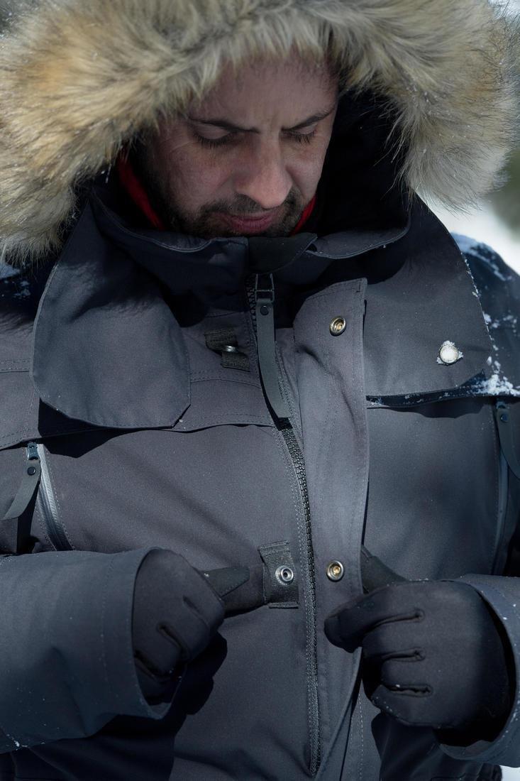 Men's Waterproof Hiking Parka - Sh500 Ultra-Warm -2, Black, No Color, large image number 11