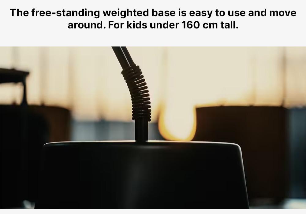 Junior Punching Ball Boxing Gloves Set, Black, No Color, medium