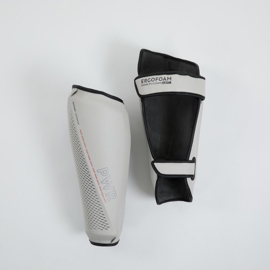 500 Ergo Boxing Shin Guard, Grey, , large image number 0