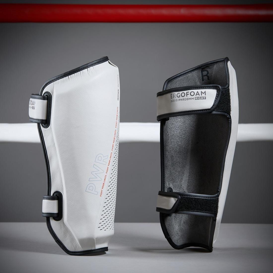 500 Ergo Boxing Shin Guard, Grey, , large image number 2