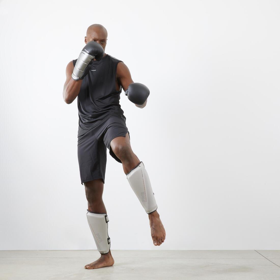 500 Ergo Boxing Shin Guard, Grey, , large image number 16