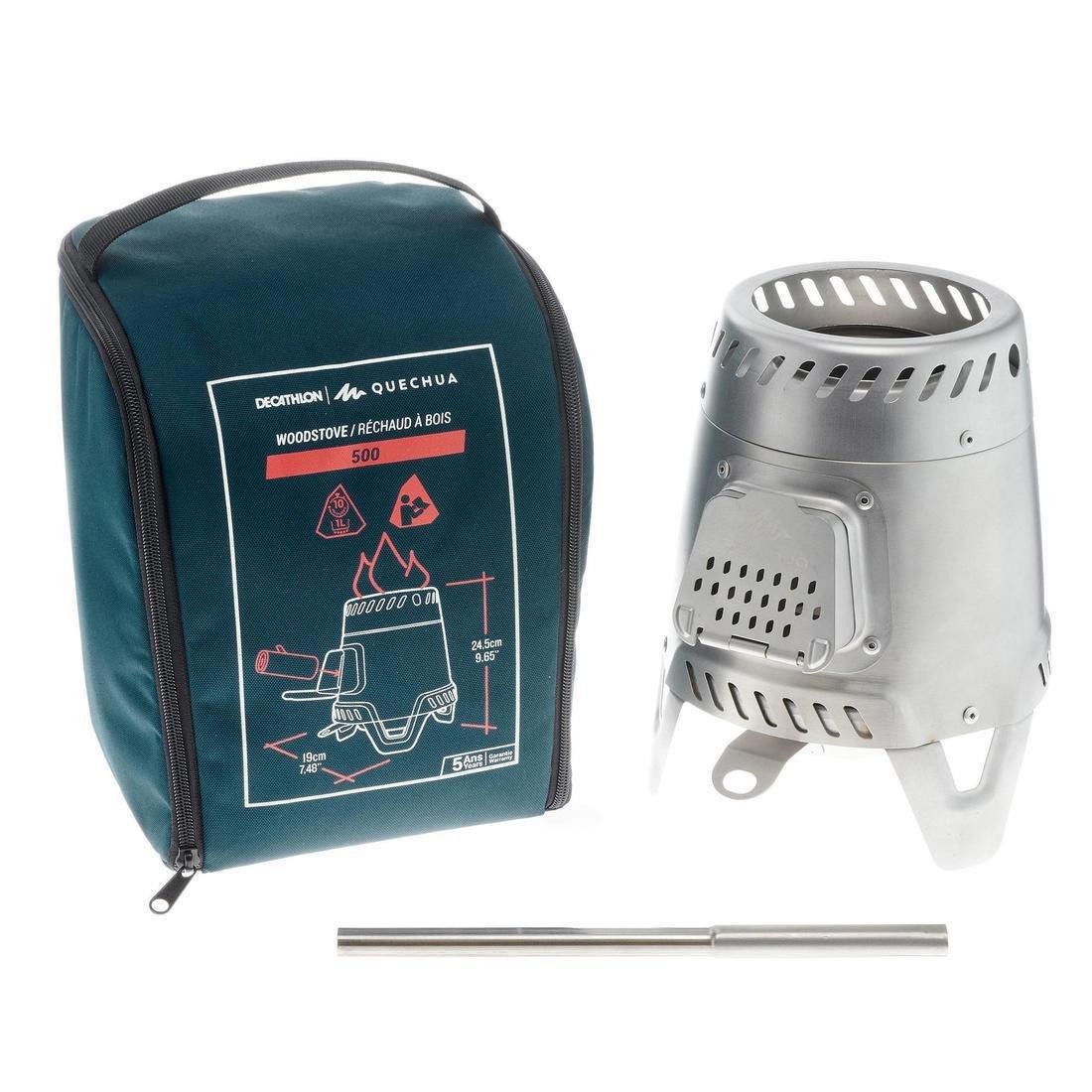 QUECHUA - Wood-Burning Camping Stove Grey