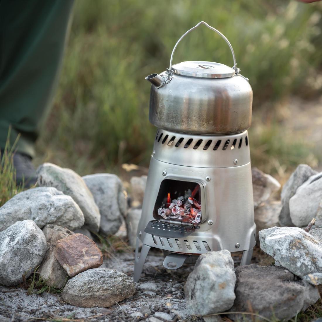 Wood-Burning Camping Stove Grey, No Color, medium