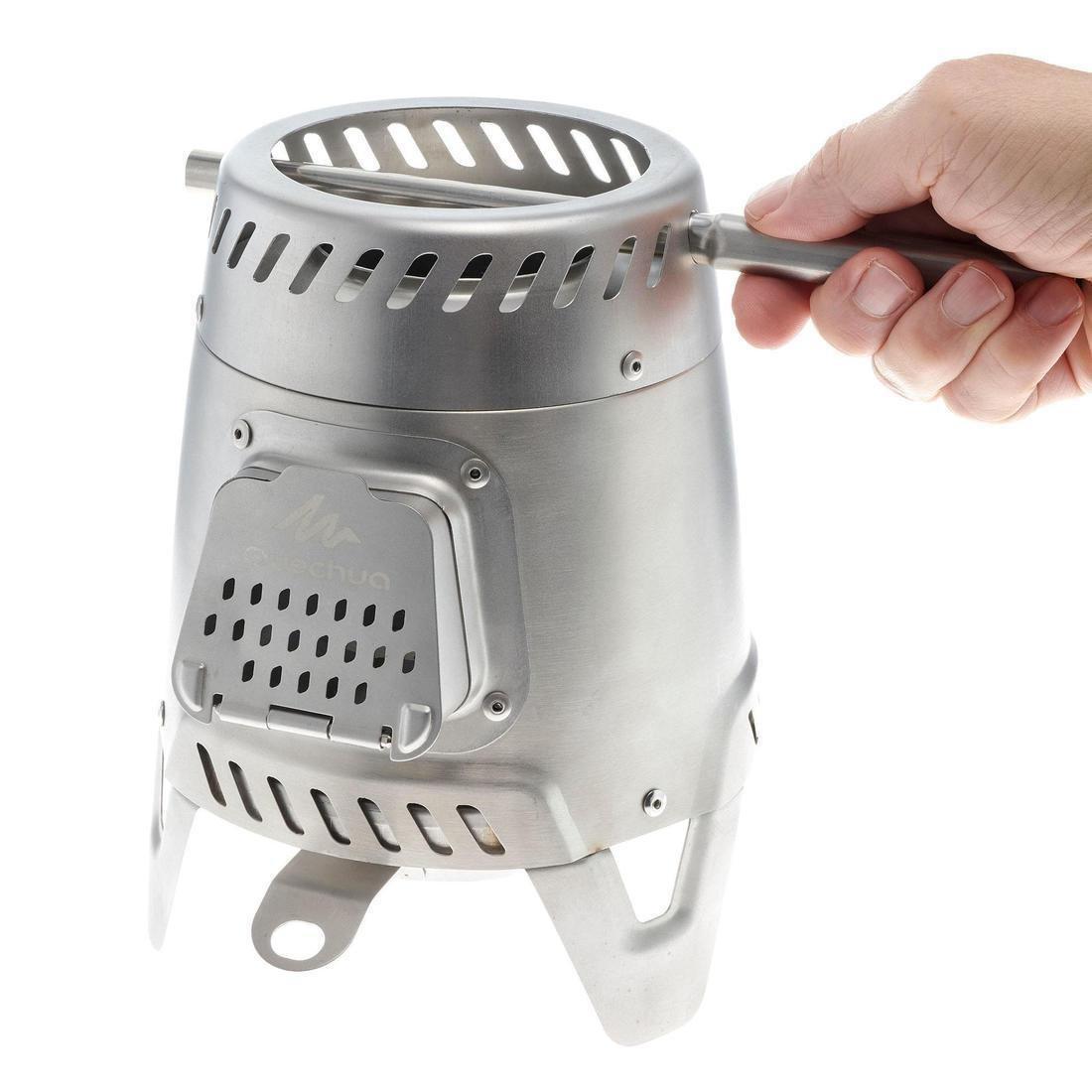 QUECHUA - Wood-Burning Camping Stove Grey