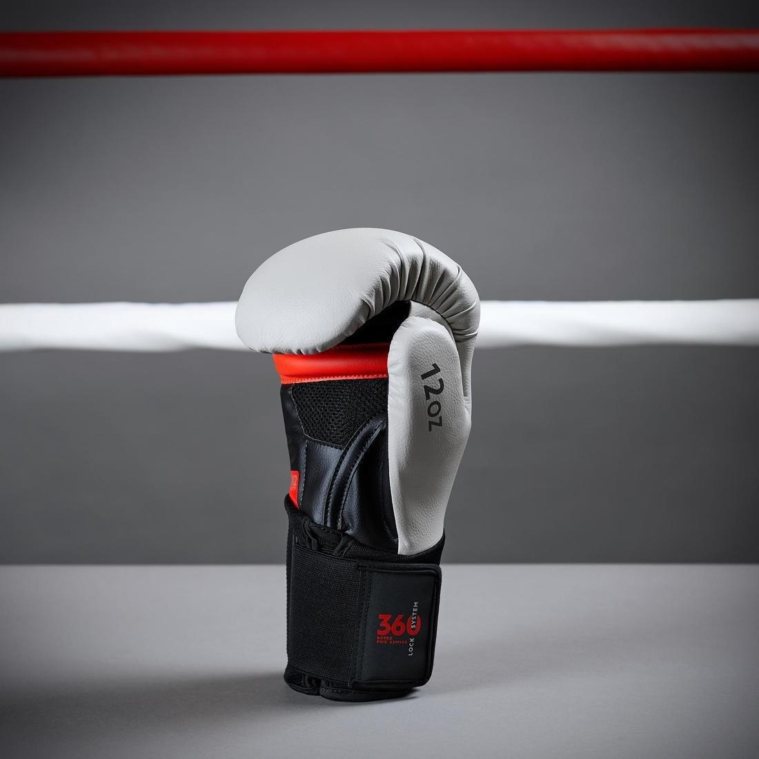 Boxing Gloves - 500 Ergo, Grey, , large image number 5