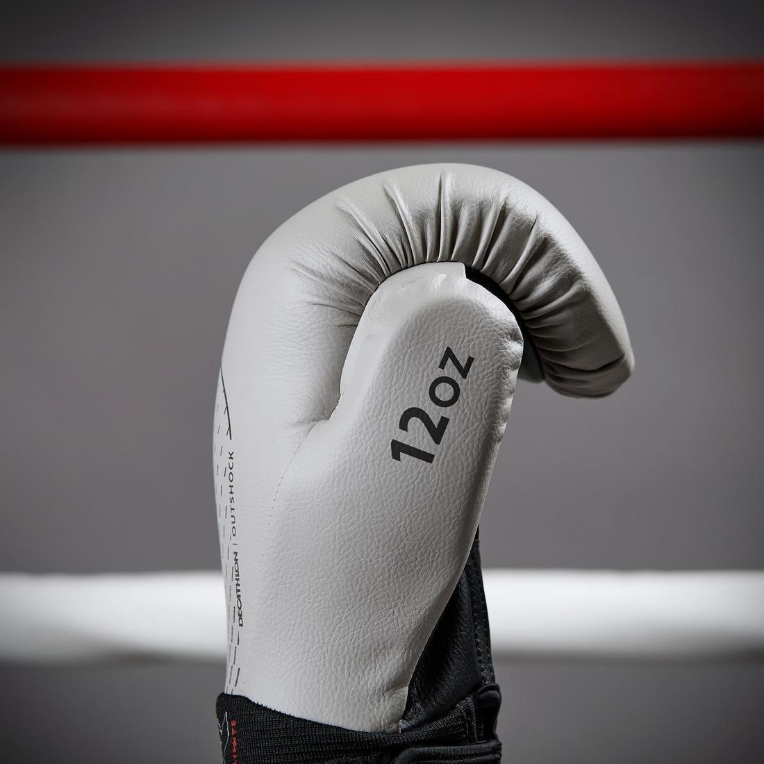Boxing Gloves - 500 Ergo, Grey, , large image number 7