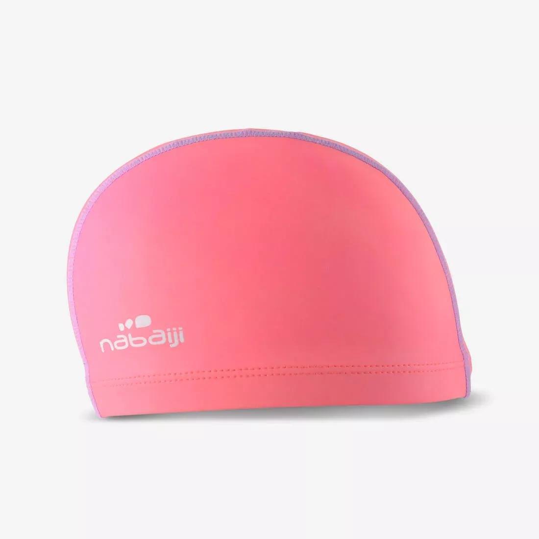 Silicone Mesh Swim Cap, Magenta, No Color, large image number 0
