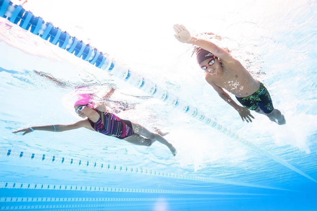 Silicone Mesh Swim Cap, Magenta, No Color, large image number 5