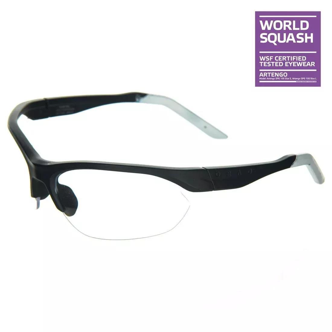 PERFLY - Squash Wide Face Glasses SPG 100, Black