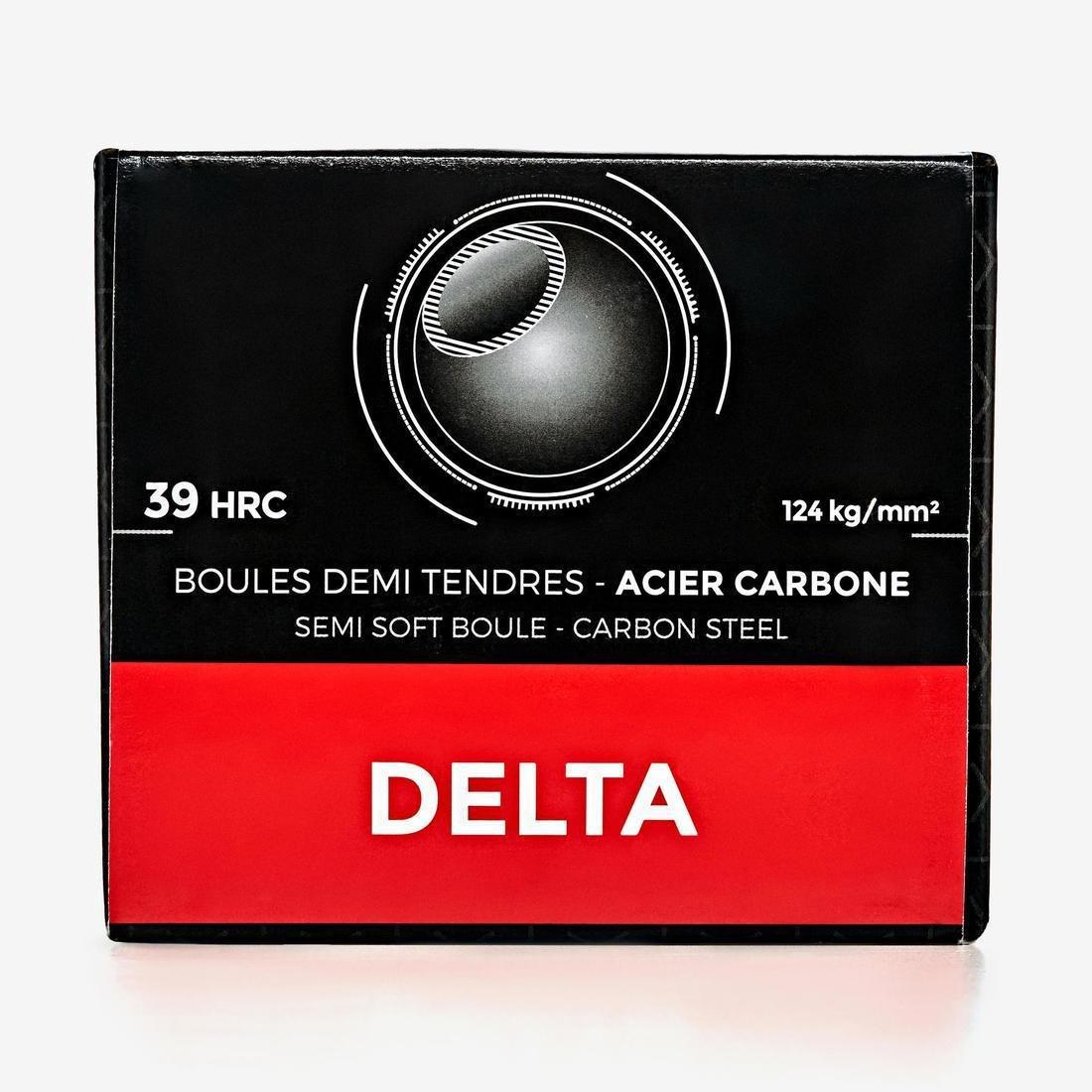 Steel 3 Semi-Soft Competition Petanque Boules, No Color, large image number 3