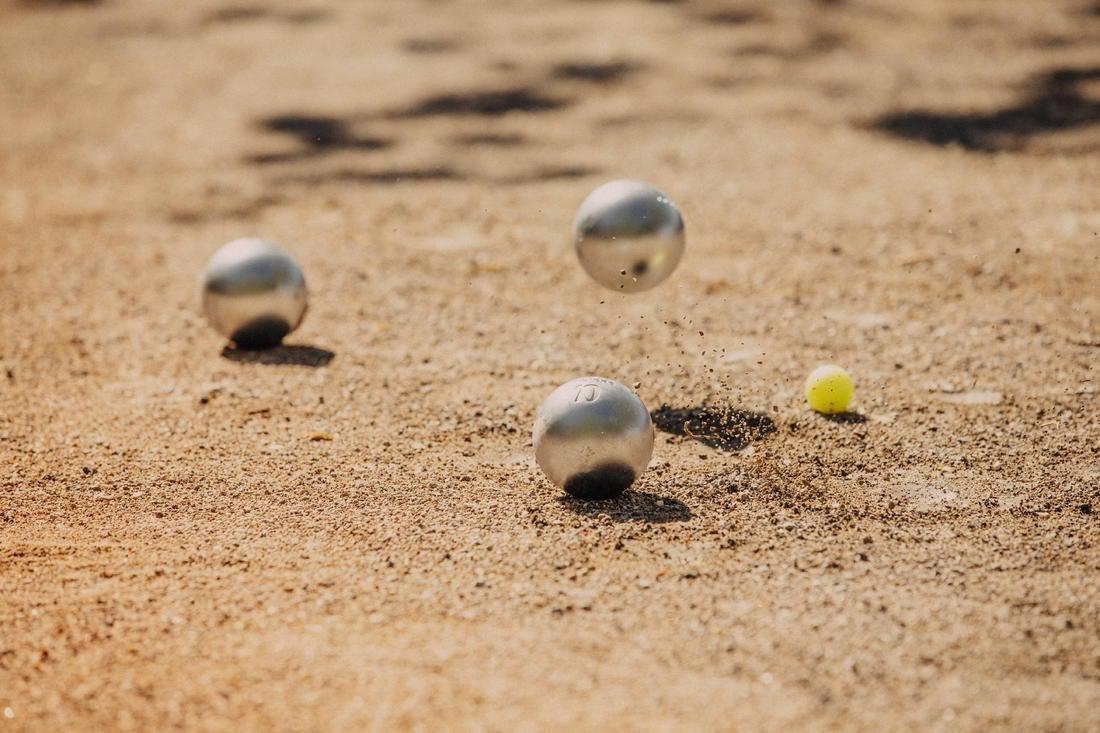 Steel 3 Semi-Soft Competition Petanque Boules, No Color, large image number 8