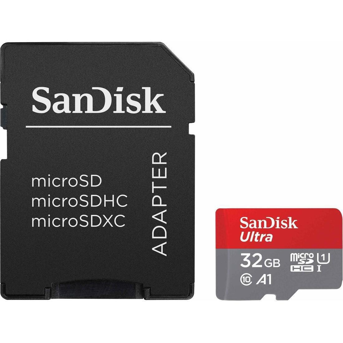 Microsd Hc 32 Gb Memory Card + Sd Adapter, Class 10, A1 Approved, Black, No Color, large image number 0