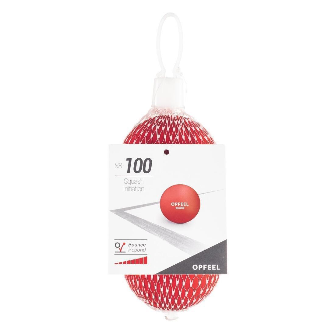 Sb 100 Beginner Squash Ball Twin-Pack,Red, No Color, large image number 2