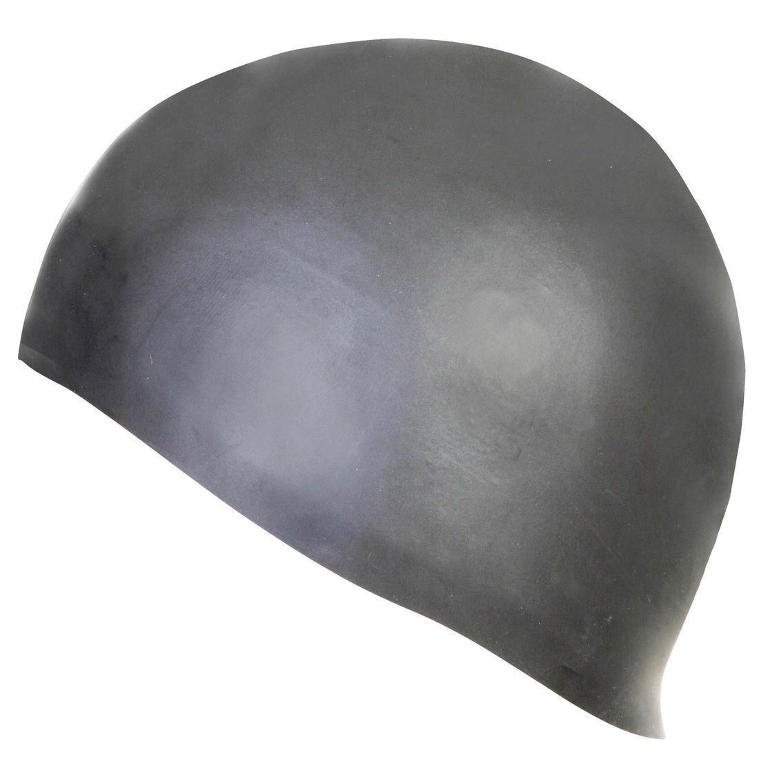 Blue Thin Silicone Swim Cap, Grey, No Color, large image number 1
