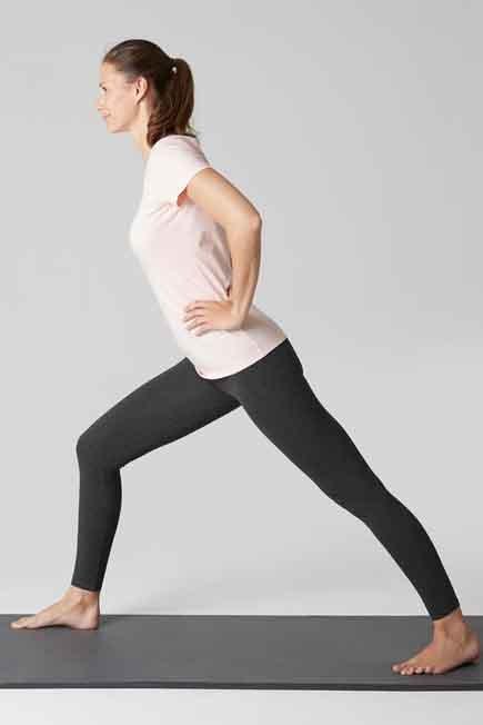 DOMYOS - Cotton Fitness Leggings Salto, Grey