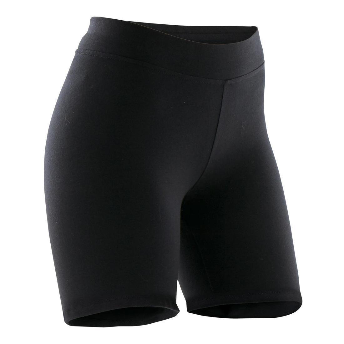 Cotton Fitness Shorts Fit+ Straight Cut, Black, No Color, large image number 8