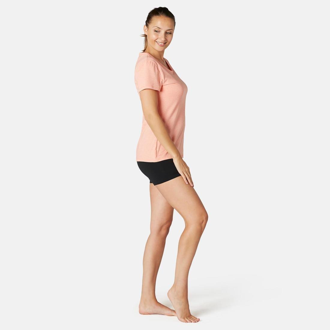 Cotton Fitness Shorts Fit+, Black, No Color, medium