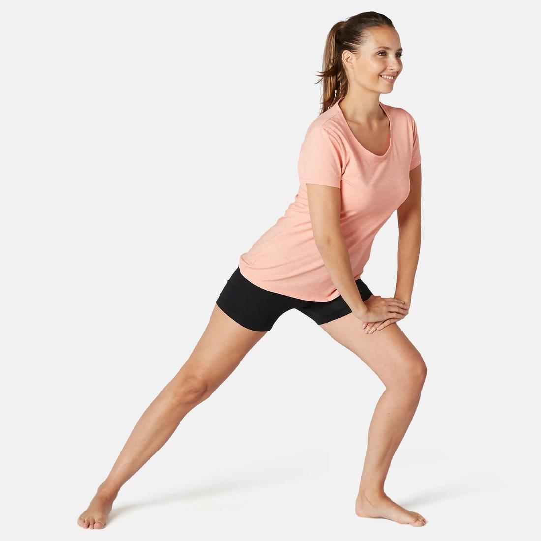 Cotton Fitness Shorts Fit+, Black, No Color, medium