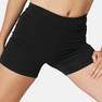 DOMYOS - Cotton Fitness Shorts Fit+, Black