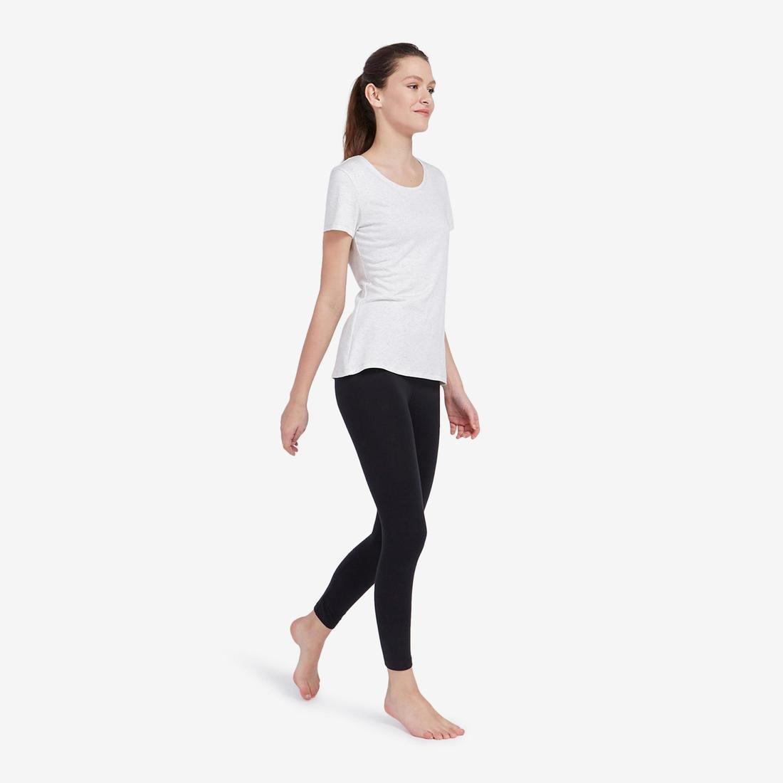 Cotton Fitness Leggings Fit+, Black, No Color, large image number 3