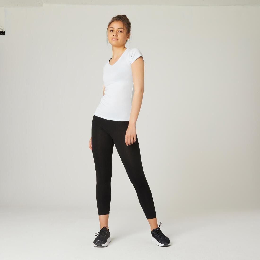 7/8 Cotton Fitness Leggings Fit, Grey, , large image number 5