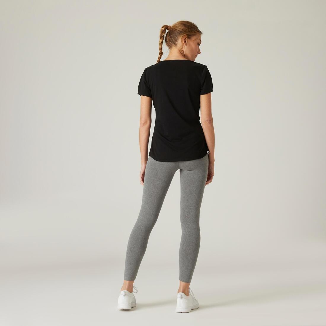 7/8 Cotton Fitness Leggings Fit, Grey, , large image number 11
