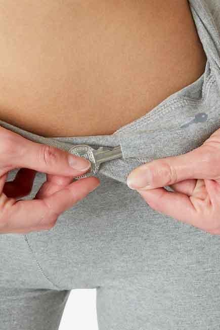 Fitness Cotton Leggings Fit, Grey, No Color, large image number 7