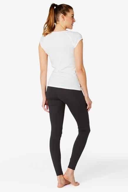 FIT 500 Women's Slim-Fit Gym Stretching Leggings - / AOP, Black, , large image number 5