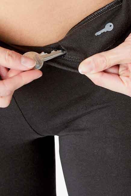 FIT 500 Women's Slim-Fit Gym Stretching Leggings - / AOP, Black, No Color, large image number 7