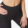 DOMYOS - FIT 500 Women's Slim-Fit Gym Stretching Leggings - / AOP, Black