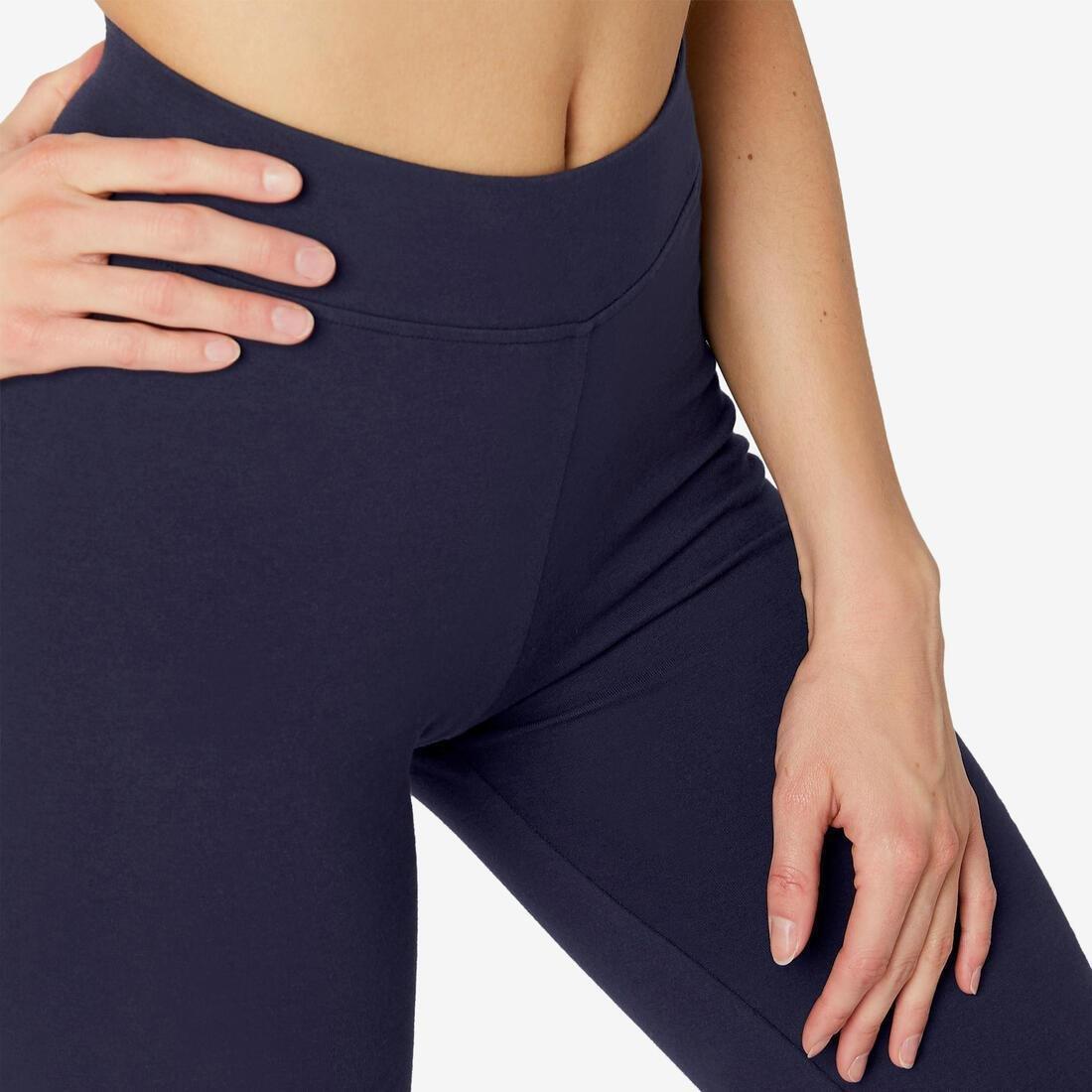 Straight-CutCottonFitness Leggings Fit, Black, , large image number 14
