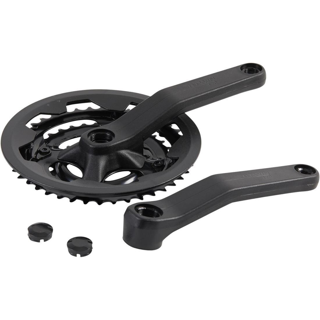 8-Speed 42/34/24 170 mm Square Axle Mountain Bike Chainset, No Color, large image number 0