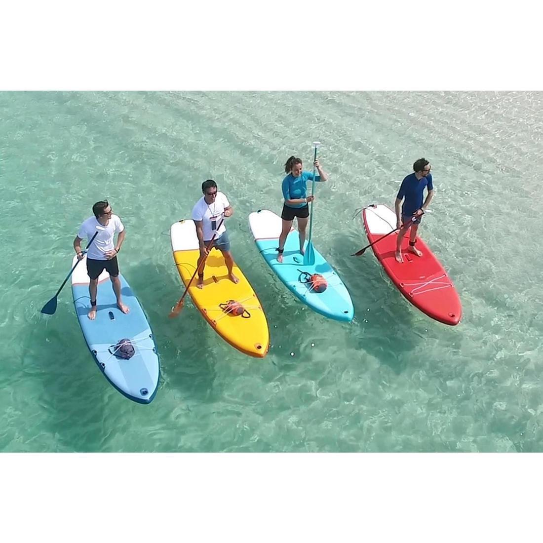 Beginner Inflatable Stand-Up Paddleboard, Turquoise Green, No Color, large image number 1