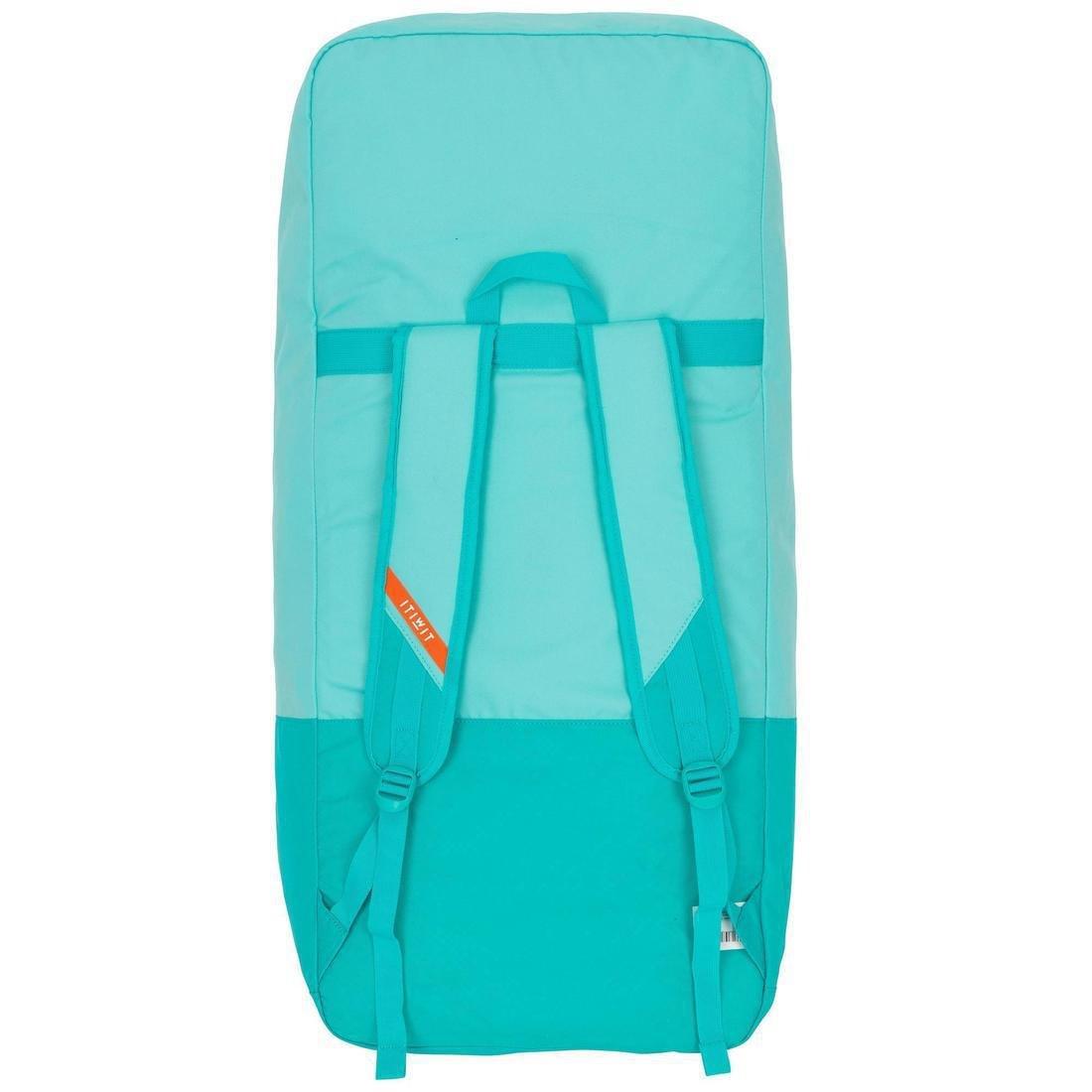 Beginner Inflatable Stand-Up Paddleboard, Turquoise Green, No Color, large image number 11