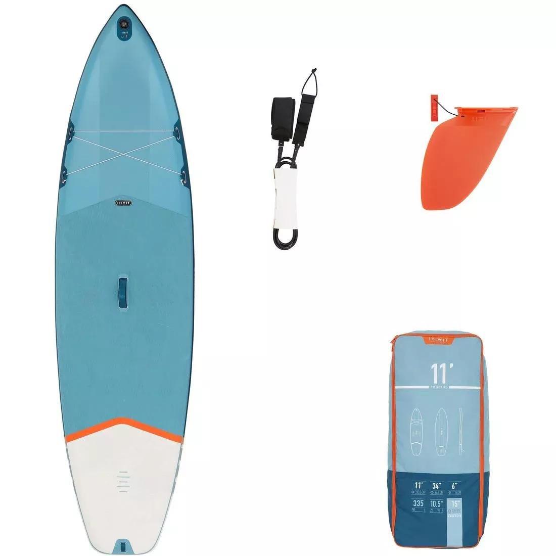 Beginner Inflatable Stand-Up Paddleboard, No Color, large image number 1
