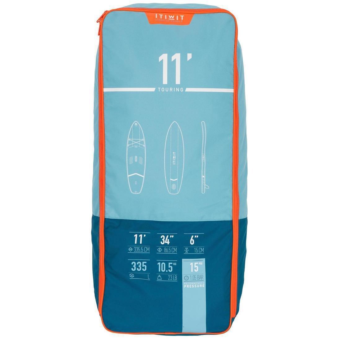 Beginner Inflatable Stand-Up Paddleboard, No Color, large image number 9
