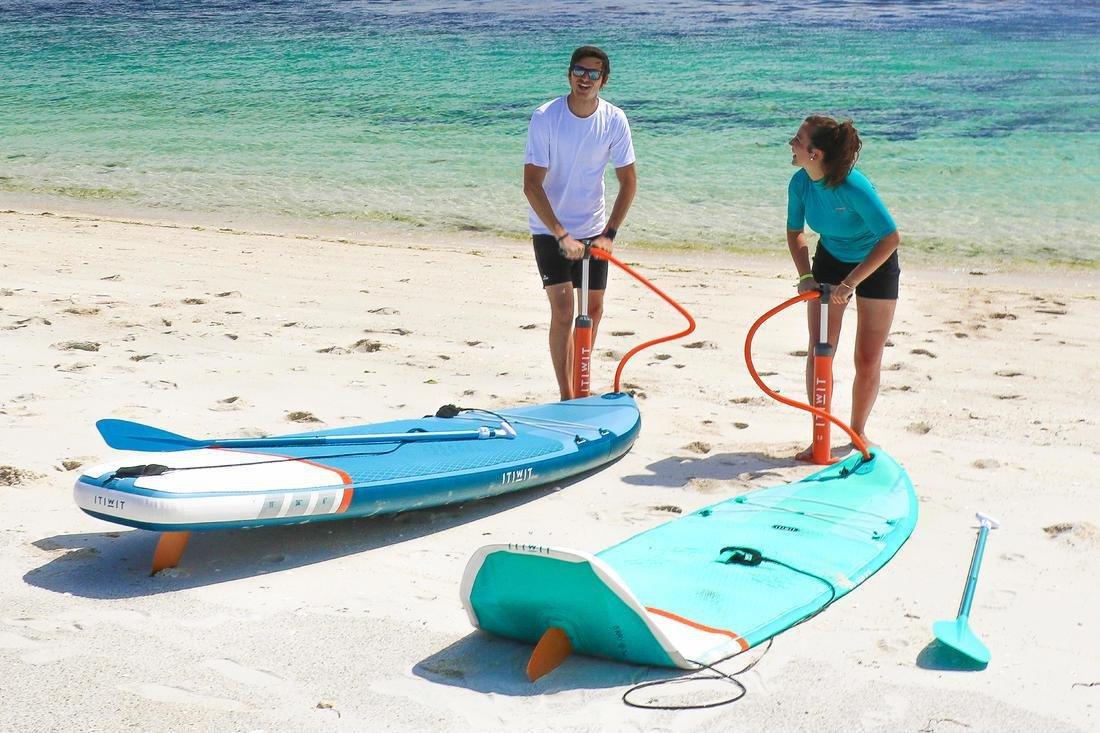 Beginner Inflatable Stand-Up Paddleboard, No Color, medium