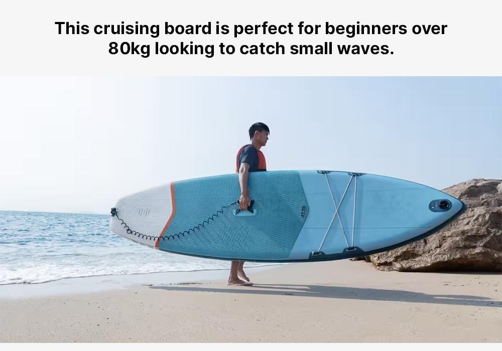 Beginner Inflatable Stand-Up Paddleboard, No Color, large image number 18