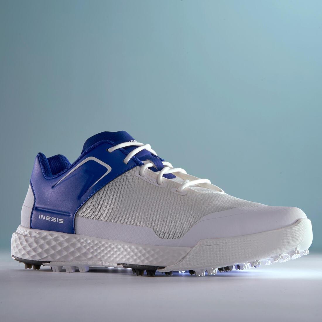 Men Grip Summer Golf Shoes, White, No Color, large image number 10
