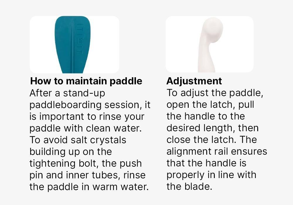 3-Part Adjustable Stand Up Paddle, Deep Blue, No Color, medium