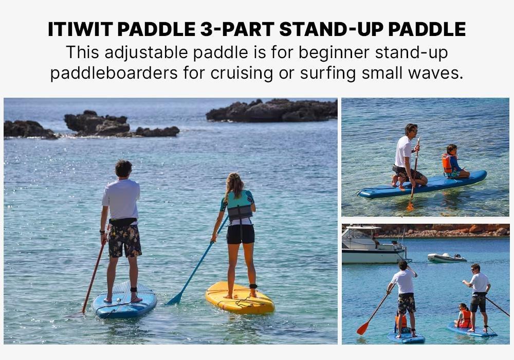 3-Part Adjustable Stand Up Paddle, Deep Blue, No Color, medium