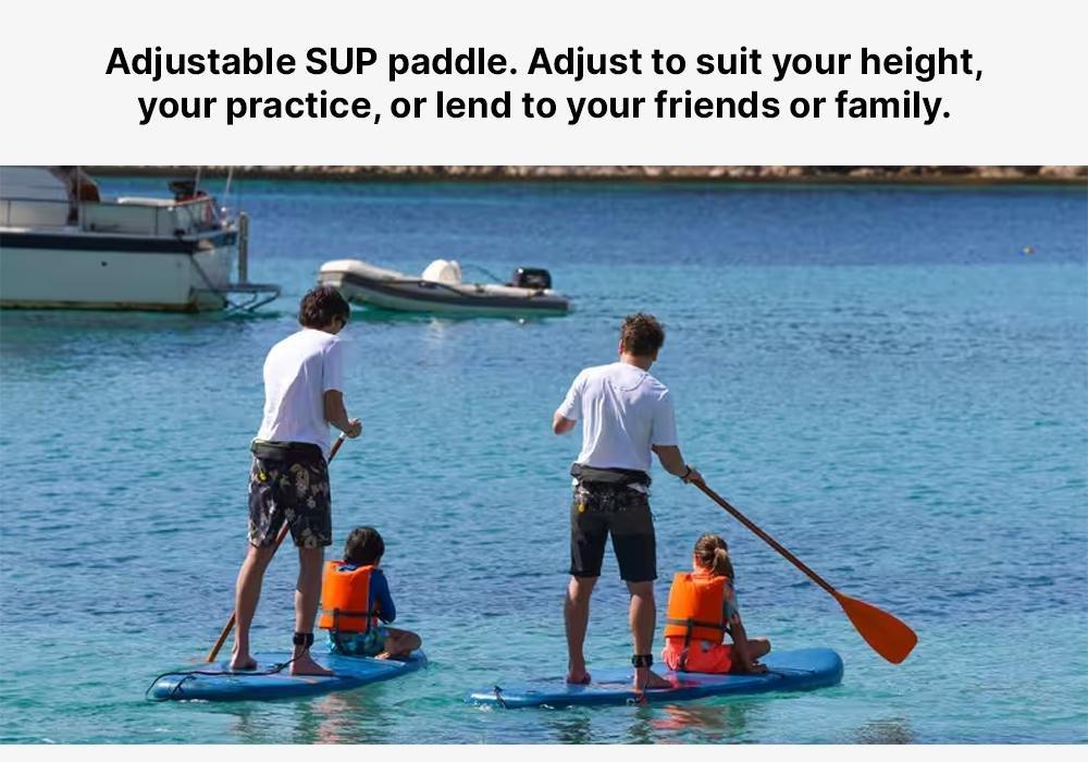 3-Part Adjustable Stand Up Paddle, Deep Blue, No Color, medium