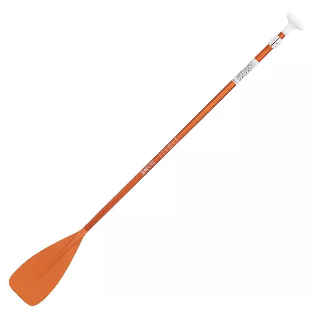 ITIWIT - 2-Part Stand-Up Paddleboard Paddle 100 Adjustable, Blood Orange