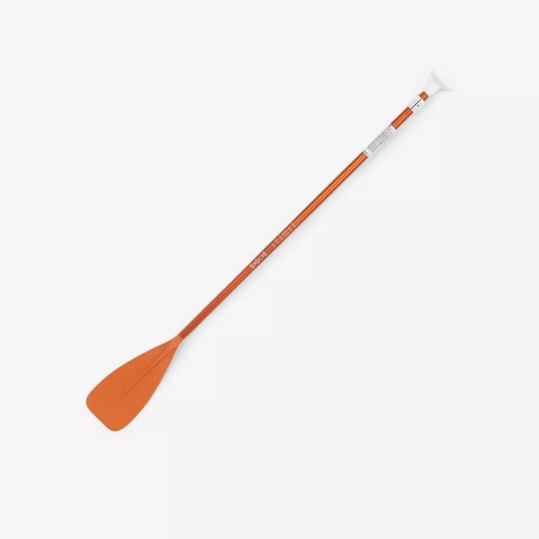 2-Part Stand-Up Paddleboard Paddle 100 Adjustable, Blood Orange, No Color, medium