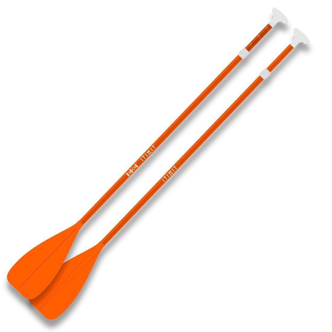 2-Part Stand-Up Paddleboard Paddle 100 Adjustable, Blood Orange, No Color, large image number 13