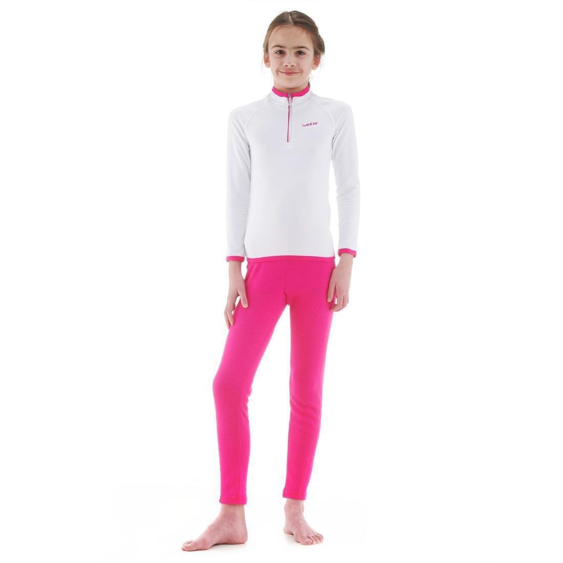 WEDZE - Kids' Ski Underwear Bottom, Pink, Fuchsia