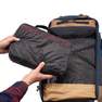 FORCLAZ - Kit of 3 Travel Storage Bags, Grey